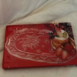 Studio Nova Holiday Crystal Bells Desert Tray